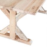 Reclaimed Barnwood Trestle-Style Dining Table 2 small