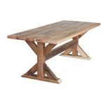 Reclaimed Barnwood Trestle-Style Dining Table 1 small
