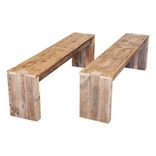 Reclaimed Barn Wood Parsons-Style Bench 2 small