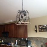 Farm Basket Chandelier Light 1 small