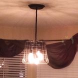 Farm Basket Chandelier Light 4 small