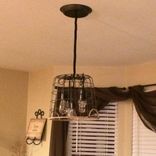 Farm Basket Chandelier Light 5 small
