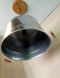 Galvanized Pail Tub Bucket Pendant Light 3 small