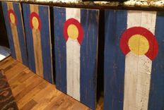Colorado Pallet Wood Flag-  Custom Reclaimed Wood State Or Flag Of Choice 1 small