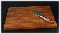End-Grain White Oak Bread Board In A Rainbow Pattern 1 small