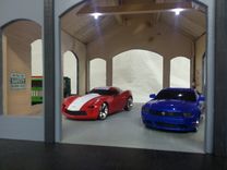 Wooden Toy Garage 6 small