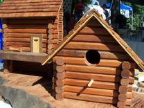 Bird And Bat Log Cabin Houses 1 small