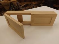 Small Wooden Shelf/Cabinet For Above Bathroom Sink. 4 small