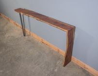 Live Edge Black Walnut Waterfall Console Table 2 small