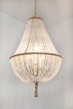Brigitte - Grand Imperial Clear Handmade Blown Glass Beaded Chandelier 2 small