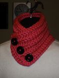 Pink Button Neck Warmer 4 small