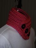 Pink Button Neck Warmer 7 small