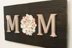 30" Wood Letter "Mom" Panel 6 small