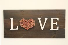 36" Wood "Love" Panel 3 small