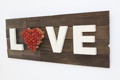 36" Wood "Love" Panel 6 small