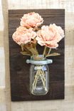 Wood Flower Mason Jar Panel 1 small
