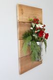 Wood Flower Mason Jar Panel 3 small