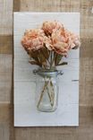 Wood Flower Mason Jar Panel 2 small