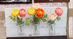 24" Wood Flower Display Panel 2 small