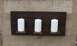 24" Wood Candle Holder Panel 1 small