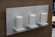 24" Wood Candle Holder Panel 2 small