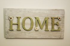Wood "Home" Panel 1 small
