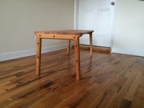 Reclaimed Red Oak Mid-Century Modern Inspired Coffee Table 1 small