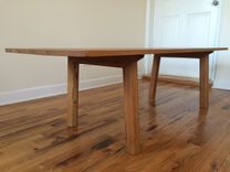 Large Reclaimed Red Oak Mid-Century Modern Inspired Coffee Table 1 small