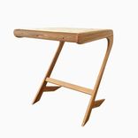 Small Mid Century Modern Style Reclaimed Red Oak Cantilever Desk 1 small
