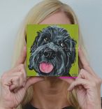 Pet Portrait Custom Dog Painting Dog Portrait Personalized Dog Portrait Dog Art Handmade Art 1 small