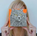 Pet Portrait Pet Lover Cat Painting Persian Cat Painting Custom Cat Portrait Original Cat Painting 1 small