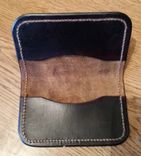 Cordovan Leather Card Wallet With Embossed Celtic Knot 3 small