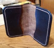 Cordovan Leather Card Wallet With Embossed Celtic Knot 4 small