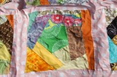 Crazy House Throw Quilt 6 small