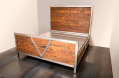 Bed | Reclaimed Fir & Industrial Steel 1 small