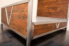 Bed | Reclaimed Fir & Industrial Steel 3 small