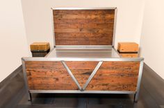 Bed | Reclaimed Fir & Industrial Steel 4 small