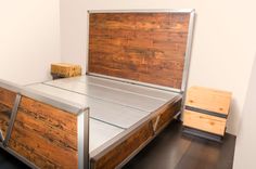 Bed | Reclaimed Fir & Industrial Steel 5 small