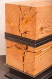 Side Table | Double Stack Fir Beam & Industrial Steel 2 small