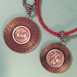 Greek Inspired Ancient Coin Pendants 4 small