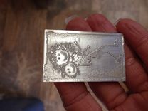 Custom-Made Sterling Silver Key Ring. 4 small