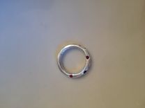 Silver Organic Band With Rubies 2 small