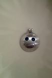 Denise's Silver Smiley Face Pendant W/Shadowbox Eyes-Smile 4 small
