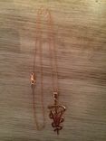 Alec's Veterinarian Caduceus Rose Gold Pendant 1 small