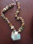 Organic Turquoise Necklace 3 small