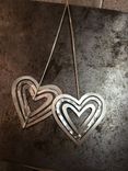 Sterling Silver Heart Shaped Earrings 3 small