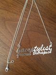 Personalized Pendant, Hairstylist.Friend.Therapist 1 small