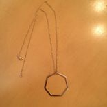 Gold Pendant Heptagon 1 small