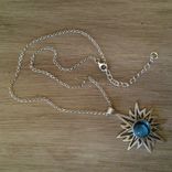 Blue Topaz Sun Pendant 3 small