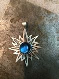 Blue Topaz Sun Pendant 1 small